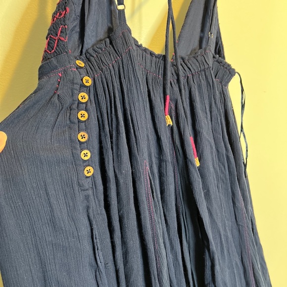 Free People Blue June Bug Embroidered Maxi Dress - Picture 8 of 10